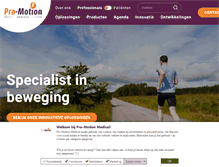 Tablet Screenshot of pro-motionmedical.nl